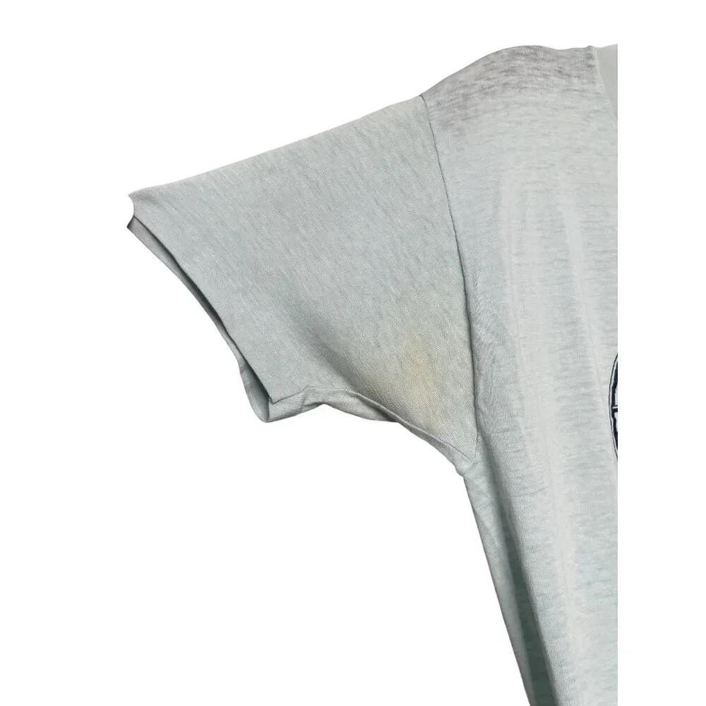 RARE Vintage 1980 Chicago Fest 80 T-Shirt Size L Large LG light blue T-shirt - Picture 6 of 8